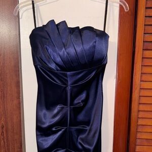 3/4 3 4 Beautiful Blue Formal Prom Bridesmaid Dress Jump apparel Wendye Chaitin